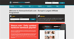 Desktop Screenshot of homoactivecash.com